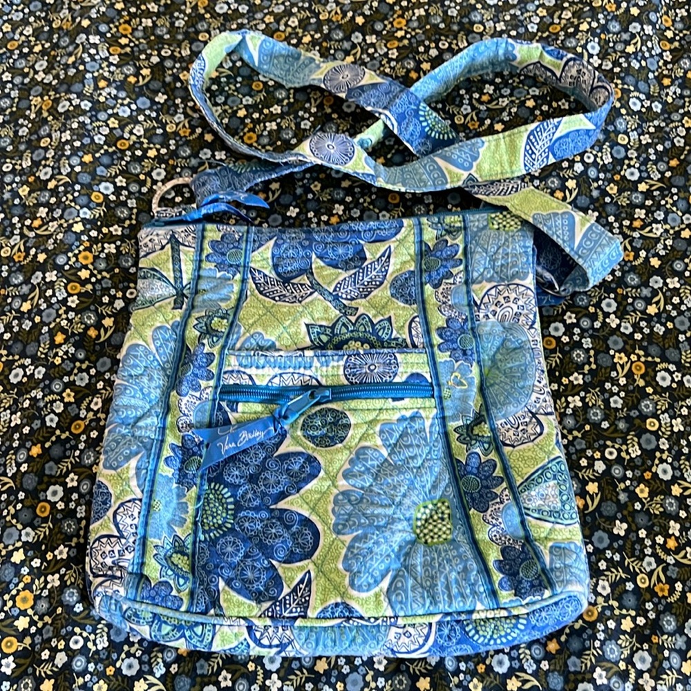 Blue/green Vera Bradley Crossbody Purse